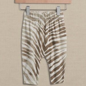 NWOT Banana Republic Zebra Print Leggings Brown and White size 3-6 months